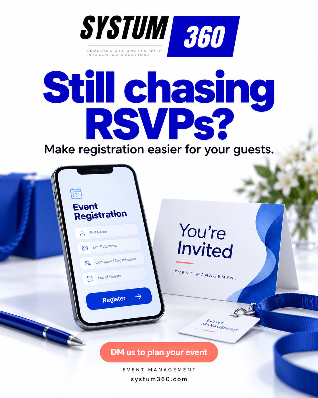 Still Chasing RSVPs? Make Registration Easier