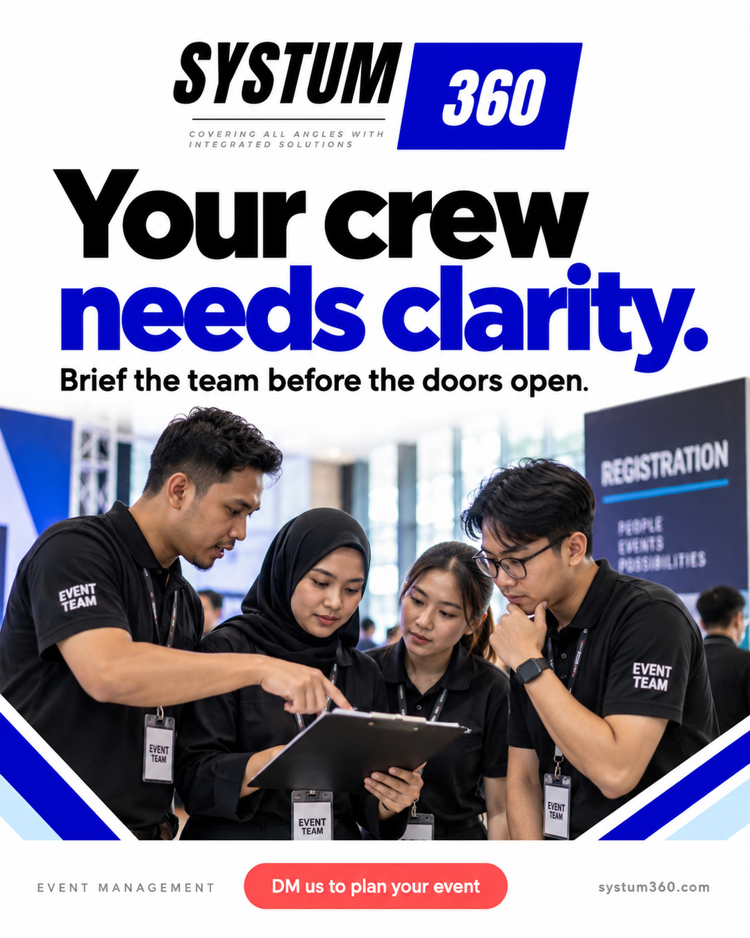 Brief the Crew Before the Doors Open