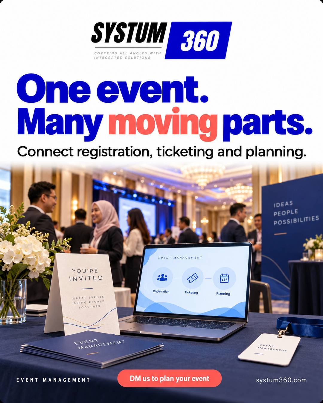 One Event, Many Parts: Connect Registration, Ticketing and Planning